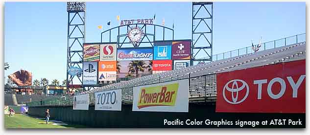 Signage at AT&T park